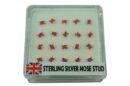 Nose Stud Silver Union Jack 20pcs