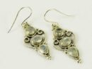 Earring Silver Moonstone Drop