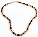 Necklace Silver Multi Cut Stone