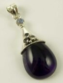 Silver Pendant Oval Stone