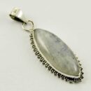 Pendant Silver Rainbow Oval