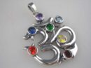 Pendant Silver Om 33mm