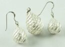 Pendant And Earring Set Teardrop Cut