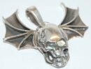 Pendant Silver Skull With Wings