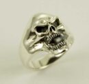 Ring Silver Skull Laughing
