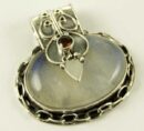 Silver Pendant Oval Stone