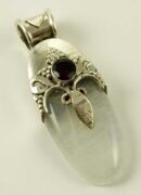 Silver Pendant Oval Stone