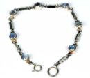 Bracelet Silver Moonstone Circles