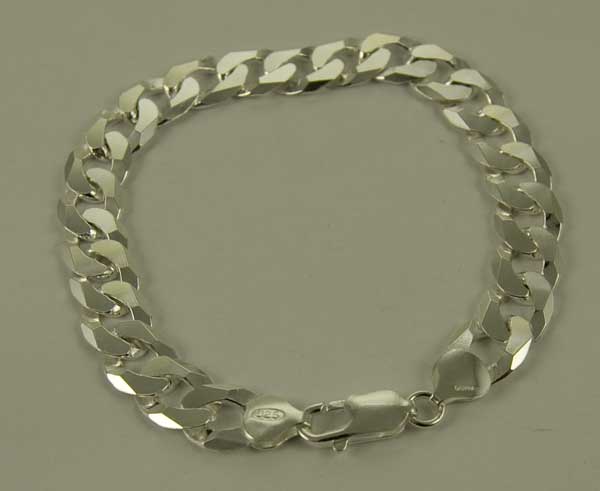Bracelet Silver Curb 8.5 Inch