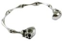 Bangle Torque Style Skull Cuff