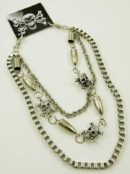 Keychain Skulls And Bullets