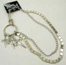 Keychain Metal With 3 Swords