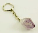 Keyring Stone Rough Amethyst