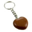 Keyring Heart Goldstone