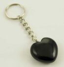 Keyring Heart Onyx