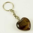 Keyring Heart Red Tiger Eye