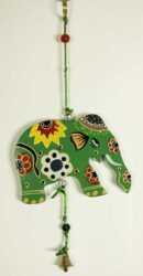 Elephant Green Hanging Wooden