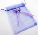 Pouch Mesh Lilac With Flower 2pcs