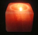 T-Light Holder Salt Cube 3x3 Inch