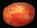 T-Light Holder Rock Salt With 3 Holes