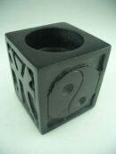 Soapstone Tea Light Square Chinese