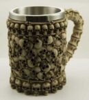Tankard Ivory Skull Heads