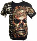 T-Shirt Medium Skull and Dragon