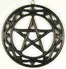Wall Plaque Black Pentagram