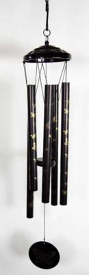 Wind Chime Black Butterfly 32 Inch