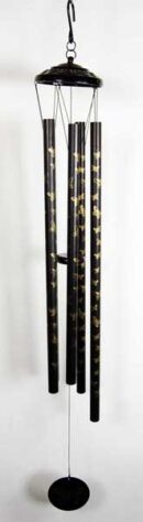 Wind Chime Black Butterfly 41 Inch