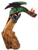 Dragon With Wings Wood 15 Inch