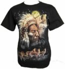 T-Shirt Large Indian Wolves