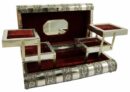 Box Jewellery Metal Rose Red