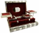 Box Jewellery Metal Rose Red
