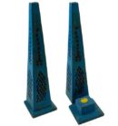 Incense Holder Tower Blue