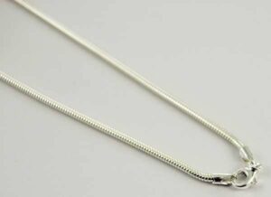 Silver Chain Snake 18 Inch