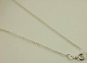 Silver Chain Long Curb 24 Inch