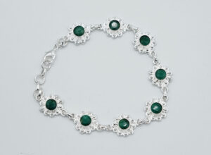 Silver PL Bracelet Emerald Cut