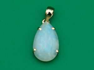 Gold Plated Pendant Rainbow Stone