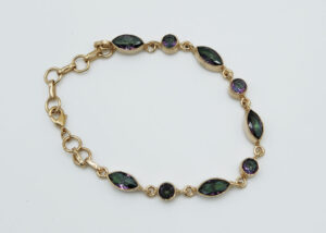 Gold PL Bracelet Mystic Topaz