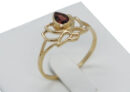 Gold PL Ring MRQ Cut Garnet