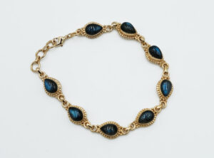Gold PL Bracelet Labradorite