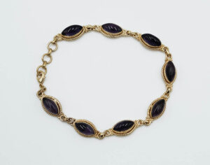 Gold PL Bracelet Amethyst