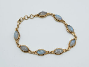 Gold PL Bracelet Moonstone