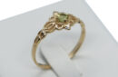 Gold PL Ring Flower Peridot