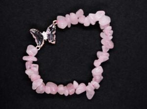 Bracelet.Ch Butterfly Rose Qz