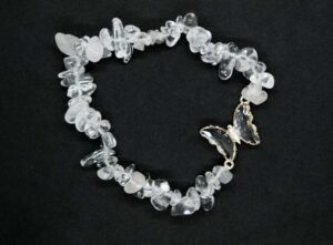 Bracelet.Ch Butterfly Clear Qz