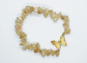 Bracelet.Ch Butterfly Citrine