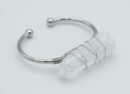 Bangle Rhodium Rough Point