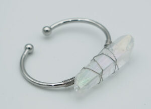 Bangle Rhodium Angel Aura Point
